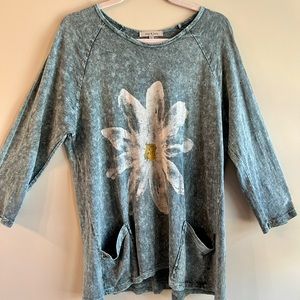 Slouchy long sleeved tee